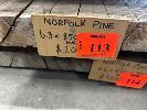 113 · NORFOLK PINE SLAB, 6.3m x 850 x 55mm