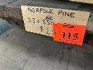 115 · NORFOLK PINE SLAB, 6.3m x 850 x 55mm