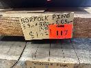 117 · NORFOLK PINE SLAB, 3.9m x 580 x 65mm