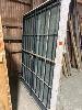 183 · MERANTI FRENCH DOOR SET & METAL SECURITY DOORS, MULTI GLASS PANES,, 1600 x 217