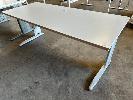 163 · OFFICE DESK. WHITE LAMINATE TOP. WHITE STEEL FRAME. 1,800 X 750 X 720 MM (W D H) NO GST