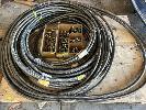 386 · PTFE TEFLONE HOSE, STAINLESS STEEL BRAIDED, MEDIUM DIA. 15-20mm ASSORTED SIZES AND LENGHT, WITH FITTING TO SUIT, APPROX 50 MTRS, (1 x PALLET)