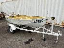 134 · 1968 ALUMINIUM TINNY, SAVAGE, KINGFISHER, 3.5m, S/NO: 503, MARINE REG: ZX1595I, HIN: AU-TSA033736AH9, 3 PERSON CARRY CAP, POWERED BY CHRYSLER 3.5HP OUTBOARD ENGINE, WITH SINGLE AXLE TRAILER, REG: S607 TAA, VIN: 67033108051950, BALL HITCH, JOCKEY WHEEL, WINCH & LIGHT BAR, WITH REGISTRATION PAPERS NO GST 11.00% PREMIUM