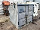 6'6" Shipping Container, Blue, S/No: Scfu060755, Clean & Water Tight, Fitted With Lock Box, 1970 X 1940 X 1900mm (H)