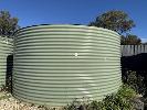 13 · TANK 13, POLY WATER TANK OLIVE GREEN, APPROXIMATELY 22,000 LITRE CAPACITY, APPROXIMATE SIZE 1.7 METRE HIGH x 4 METRE DIAMETER, WITH BIANCO ELECTRIC PUMP, MOD: BIAMULTI56NXTP,, 240 VOLT SINGLE PHASE