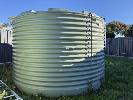 15 · TANK 15, TEAM POLY WATER TANK OLIVE GREEN, APPROXIMATELY 27,000 LITRE CAPACITY, APPROXIMATE SIZE 2.3 METRE HIGH x 4 METRE DIAMETER