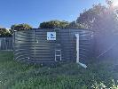 16 · TANK 16, PIONEER WATER TANKS COLORBOND CORRUGATED SLATE GREY WATER TANK, APPROXIMATELY 80,000 LITRE CAPACITY, APPROXIMATE SIZE 1.8 METRE HIGH x 7.5 METRE DIAMETER, WITH ACCESS LADDER