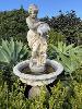 7 · "CHERUB", CONCRETE GARDEN ART FOUNTAIN STATUE WATER FEATURE, APPROXIMATELY 1800mm (H), 900mm (D)