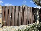 11 · DECORATIVE TIMBER POST WALL PANEL SECTION, APPROXIMATELY, 3500 (L) x 1650mm (H)