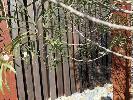 12 · DECORATIVE TIMBER POST WALL PANEL SECTION, APPROXIMATELY, 1550 (L) x 1650mm (H)