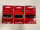 51 · 3 x SANDISK CRUZER GLIDE 64GB USB 2.0 FLASH DRIVES, (RRP $132) (BOXED), (SUBJECT TO INSURANCE CLAIM)
