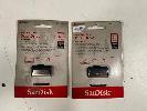43 · 1 x SANDISK ULTRA DUAL DRIVE USB 3.1 TYPE-C 128GB FLASH DRIVE, 1 x SANDISK ULTRA DUAL DRIVE USB 3.1 TYPE-C 64GB FLASH DRIVE, (RRP $110) (BOXED), (SUBJECT TO INSURANCE CLAIM)