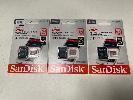 183 · 3 x SANDISK ULTRA 64GB MICRO SDXC MEMORY CARDS WITH ADAPTER, (RRP $147) (BOXED), (SUBJECT TO INSURANCE CLAIM)