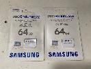 187 · 2 x SAMSUNG PRO ENDURANCE 64GB CLASS 10 MICRO SDXC UHS-I CARDS WITH SD ADAPTER, (RRP $238) (BOXED), (SUBJECT TO INSURANCE CLAIM)