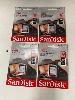 192 · 4 x SANDISK ULTRA 32GB 120MB/S SDHC UHS-I MEMORY CARDS, (RRP $156) (BOXED), (SUBJECT TO INSURANCE CLAIM)