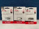 210 · 3 x SANDISK ULTRA FLAIR 32GB USB 3.0 FLASH DRIVES, (RRP $99) (BOXED), (SUBJECT TO INSURANCE CLAIM)