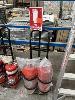 102 · FIRE EXTINGUISHER TROLLEY STAND WITH DRY POWDER & FOAM EXTINGUISHERS, 9kg