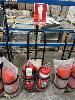 103 · FIRE EXTINGUISHER TROLLEY STAND WITH DRY POWDER & FOAM EXTINGUISHERS, 9kg