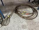 180 · 2 x WIRE ROPE LIFTING SLINGS,, 4m APPROX NO GST