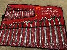 214 · COMBINATION SPANNER SET, TTI, 27 PIECE, METRIC, 6-32mm, IN CARRY SLEEVE, AS NEW