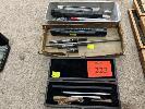 223 · HEIGHT GAUGE POINTER SET, BLOCK GAUGE SET, MOORE & WRIGHT, THERMOMETERS, ETC NO GST