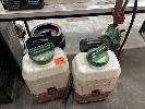 288 · 2 x BACKPACK SPRAY UNITS, MILWAUKEE, NO BATTERIES OR CHARGER
