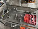 292 · BEARING & GEAR PULLERS,, 3 x 3 LEG & 2 x 2 LEG WITH SPRING COMPRESSOR, 1 x SHELF