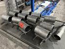 299 · 12 x PIPE REPAIR/JOINER CLAMPS, STAINLESS STEEL, 65-85mm ADJUSTABLE, 1 x SHELF NO GST