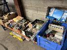 338 · ELEC COMPONENTS INCLUDING, SWITCHES, GPO'S, CIRCUIT BREAKERS, POWER SUPPLIES, LIGHTS, SENSORS, ETC, 1 x SHELF NO GST