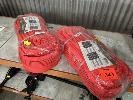 343 · 2 x LIFTING SLINGS, AUST LIFT, 5 TONNE, 8m, RED, AS NEW NO GST