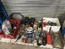 347 · RIVET GUN, DRILL BITS, SOLDERING IRON, HAND & POWER TOOLS,ETC, 1 x SHELF