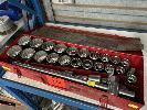 350 · JIMMY TOOLS SOCKET SET IN CASE, 21 PIECE 3/4" METRIC, 22 TO 50mm ETC