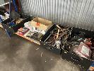 356 · ASSORTED TOOLS, DRILL BITS, HAND DRILL, HOLE PUNCHES ETC, 1 x SHELF