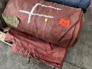 375 · TRUCK TARP, RED (4), PVC, 24' x 11' 6" APPROX NO GST