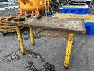 400 · PLATE STEEL TOP WORK BENCH,, 1540 x 675 x 940mm (H), 50mm THICK PLATE TOP NO GST