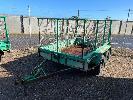4 · CAGED BOX TRAILER, REG: YDL489, 8 x 5', DUAL AXLE, 50mm COUPLER, 5 STUD 14" RIMS, SWING OUT REAR GATE, LED LIGHTS, GOOD FLOOR SOLID CHASSIS, WITH PAPERS NOT REGISTERED