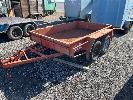 16 · BOX TRAILER, REG: YHW 443, 8 x 5', 2400 x 1500mm, 5 STUD 14" RIMS, DUAL AXLE, HYDRAULIC BRAKES, CHECKER PLATE FLOOR, SOLID TRAILER, WITH PAPERS NOT REGISTERED