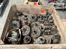 46 · ASSORTED BRAKE TRAILER BRAKE DRUMS, DISCS, DISC CALIPERS, 28 PIECES & HARDWARE