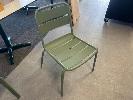 37 · 4 x ZANETI SPROUT S4216-DW, COLOUR RESEDA GREEN, ALUMINIUM, INDOOR/ OUTDOOR, STACKABLE, POWDER COAT TEXTURED FINISH, RRP: $319 PER CHAIR