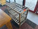 70 · ANTIQUE 3 TIER SHELF UNIT, TIMBER, 915 x 460 x 755mm (H)