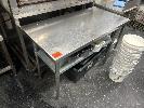 103 · 2 TIER STAINLESS STEEL PREP BENCH, 1220 x 610mm