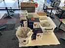 134 · LARGE QUANTITY OF ASSORTED GLASSWARE, JUGS, ETC
