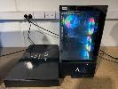 5 · CUSTOM GAMING PC, ALLIED PATRIOT MKII 7-FAN RGB CASE - BLACK EDITION, - AMD RYZEN 7 7800X3D 4.2GHz, 64GB DDR5 RAM, 1TB NVMe M.2 SSD, - 16GB NVIDIA GEFORCE RTX 5070 Ti GRAPHICS CARD, - AMD B650M MOTHERBOARD, SIDEWINDER 180W 120mm AIR COOLER, 750W PSU, - AX900 USB Wi-Fi & BLUETOOTH ADAPTER, - ALLIED SPARROWHAWK RGB MECHANICAL KEYBOARD & SHURIGEN RGB MOUSE