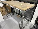 212 · 3 x WORK BENCHES, GALV FRAME, MDF TOP, EACH 140 x 62 x 104cm (H), (COLLECTION BY APPOINTMENT - LATEST 26/6/2026)