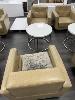 226 · 2 x LOUNGE ARM CHAIRS WITH ROUND COFFEE TABLE