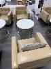 227 · 2 x LOUNGE ARM CHAIRS WITH ROUND COFFEE TABLE