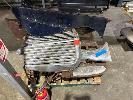 12 · ASSORTED CIRC 1950 JAGUAR PARTS, GRILL, FUEL TANK, SEAT FRAMES, BODY PANELS