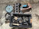 22 · DATSON EARLY 4 CYLINDER, PUSH ROD PETROL LONG ENGINE, INCLUDES SUMP DISTRIBUTION, FUEL PUMP,, ALTERNATOR, CARBY, WASTE PUMP, ETC
