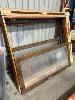 29 · TIMBER DOOR FRAME WITH 2 x GLASS DOORS, 2030 x 930mm, + TIMBER WINDOW