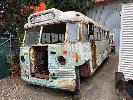 59 · 1950 BEDFORD OB BUS, NO RUNNING GEAR, PREVIOUSLY USED AS SITE OFFICE
